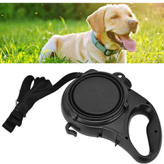 4-in-1 multifunctional dog leash with water bottle and bowl 3