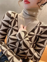 Womens Turtleneck Tunic Top - Elegant Ruffled Sleeve Design, Soft Stretchy Fabric, Available in Black, Khaki, Navy, Sizes S-XL 1