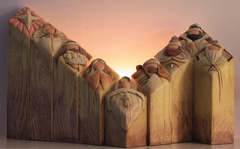 9pcs Heaven Nativity Tree Pillar Statues 2