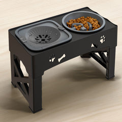 Adjustable Raised Pet Dog Slow Feeder 3