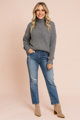 Alicja | Cable-knit turtleneck sweater 3