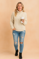 Aria | Classic turtleneck design with texture 0