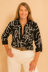 CARMEN | Chic printed shirt blouse 1