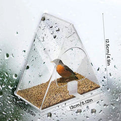 Clear Acrylic Hanging Bird Feeder for Outdoor Garden 3