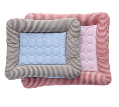 Cooling dog bed with ice silk material 2