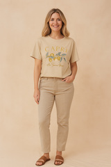 Eveleen | Capri Lemon Print T-Shirt 1