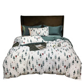FestiveDream – Cozy Christmas Bedding Set with Snowflake Print 0