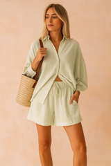 Freya | Casual Breathable Blouse and Crop Set 3