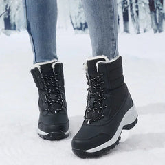 Fur-Lined Platform Snow Boots for Women – Cozy & Stylish Winter Footwear 3