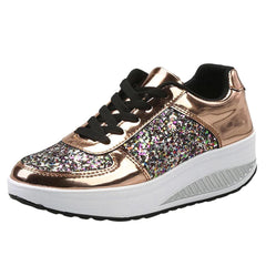 Glitter Platform Sneakers for Women – Stylish & Comfortable Casual Footwear 1
