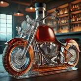 Harley Motorcycle Shaped Whiskey Decanter for Home Bar 0