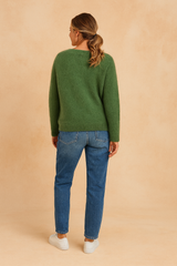 Helena | Sweater with a forest motif 1