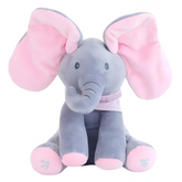 Interactive Plush Elephant – Soft Stuffed Animal with Music and Motion for Children 0