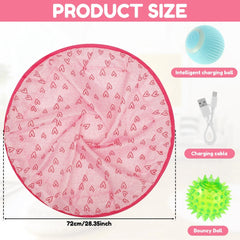 Interactive cat chasing toy with smart ball 3