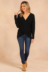 Kalina | Sweater with a wrap neckline 2