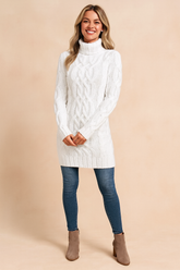 Karolina | Cable-knit turtleneck sweater 1