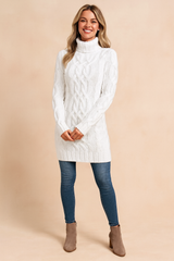 Karolina | Cable-knit turtleneck sweater 1