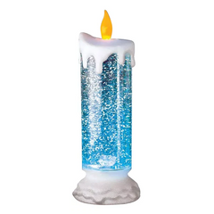 LED Christmas Candles Rechargeable With Glitter 0