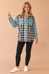 LILY | Oversized Checked Shirt Blouse 2