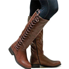 Lace-Up Knee-High Boots for Women – Stylish & Versatile 1
