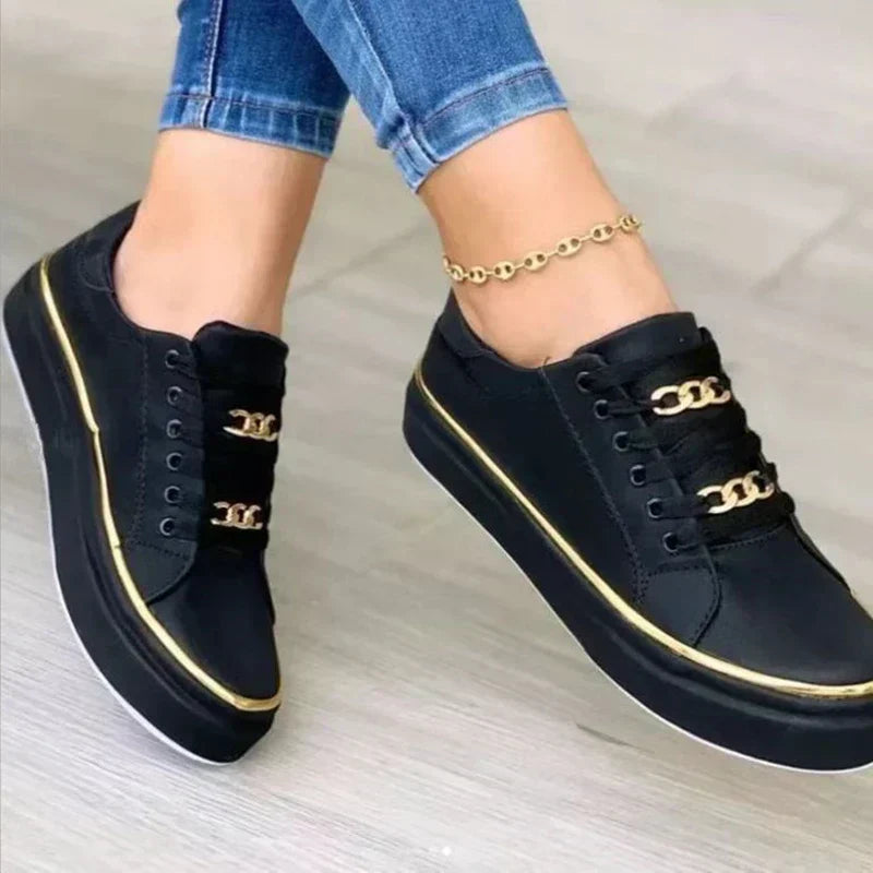 Lace-Up Low-Top Sneakers for Women – Stylish & Comfortable Everyday Wear 0