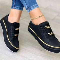 Lace-Up Low-Top Sneakers for Women – Stylish & Comfortable Everyday Wear 0