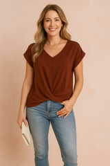 Lana | Feminine wrap front blouse 1