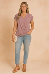 Lana | Feminine wrap front blouse 2