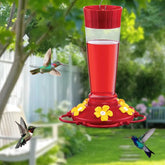 Large capacity plastic hummingbird feeder with hook 0