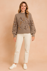 Lena | Sweater with an autumn motif 0