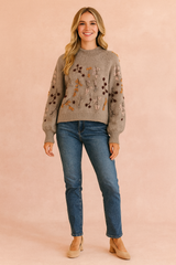 Lena | Sweater with an autumn motif 1