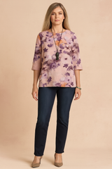 Lilia | Floral loose-fitting blouse 0