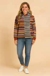 Mara | Colorful Hooded Sweater 0
