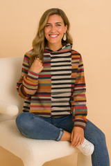 Mara | Colorful Hooded Sweater 1