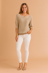 Margaret | Openwork Sweater with Drop Sleeves 3