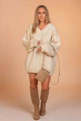 Marli | Knitted V-neck sweater 0