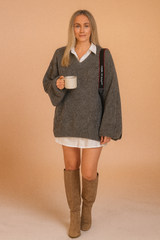 Marli | Knitted V-neck sweater 2