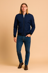 Men's Jacket | Casual Bomber Jacket with Zip and Pockets 0