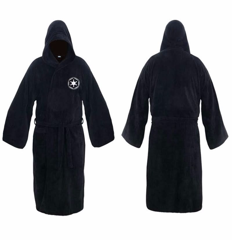 Men’s Long Flannel Bathrobe with Hood and Belt 0