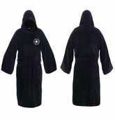 Men’s Long Flannel Bathrobe with Hood and Belt 0