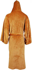 Men’s Long Flannel Bathrobe with Hood and Belt 3