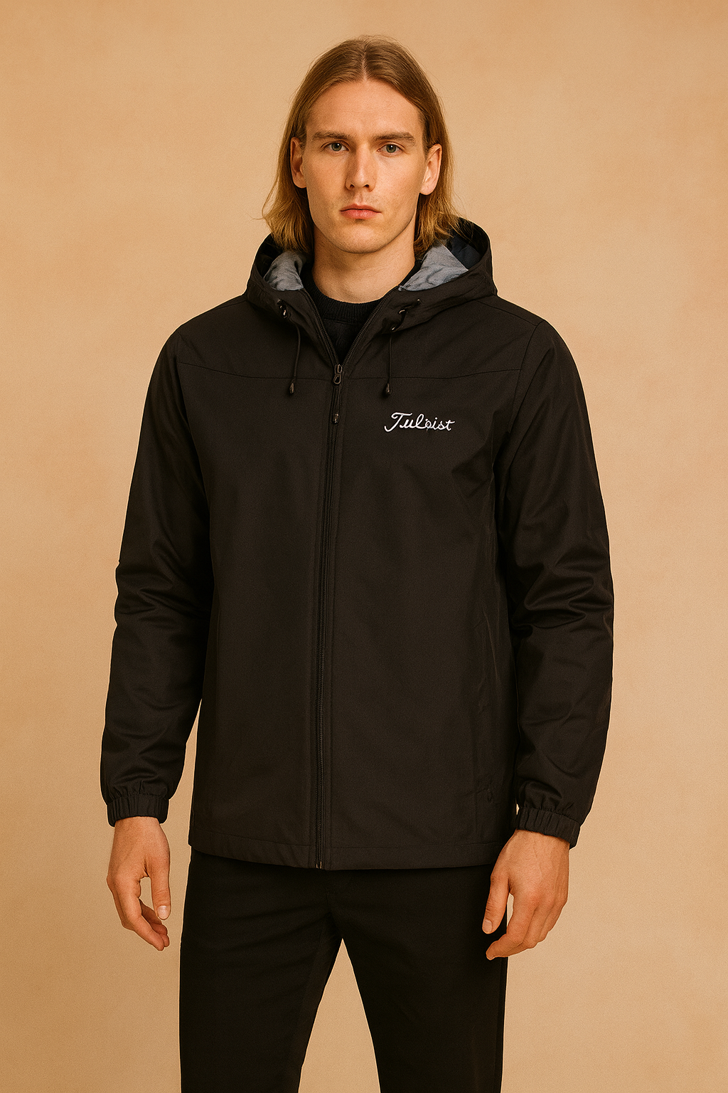 Men's Sports Jacket with Hood and Zipper 0