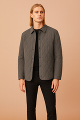 Men's quilted winter jacket, elegant, lightweight, insulated 0