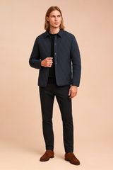 Men's quilted winter jacket, elegant, lightweight, insulated 2