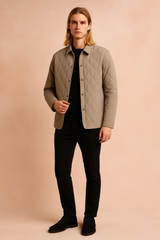 Men's quilted winter jacket, elegant, lightweight, insulated 3