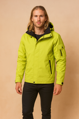 Men's waterproof tactical winter jacket with outdoor hood 0