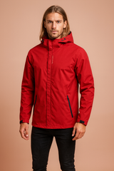 Men's waterproof winter jacket with hood, outdoor sports 0