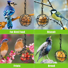 Metal Hanging Bird Feeder Set 1