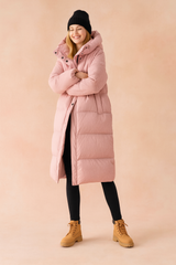 Monika | Long Quilted Winter Jacket with Hood 2