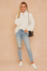 Natalia | Oversized turtleneck sweater 0